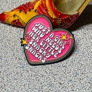 Funny lapel pin -enamel NWOT